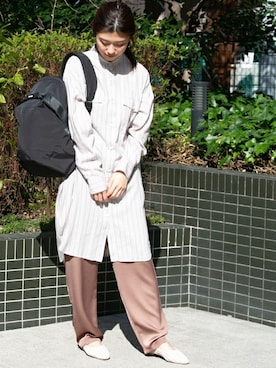 「ameme（アメメ）のアイテム（バッグ）」を使った、ameme URBAN RESEARCHさん（レディース・161cm）の春コーディネート