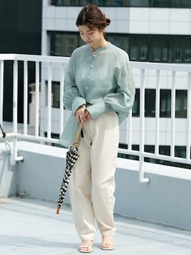 「URBAN RESEARCH（アーバンリサーチ）のアイテム（ベルト）」を使った、ameme URBAN RESEARCHさん（レディース・161cm）の春コーディネート