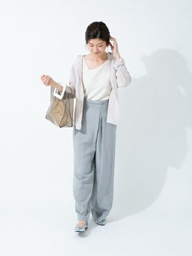「アイテム（レインシューズ、シルバー系）」を使った、ameme URBAN RESEARCHさん（レディース・161cm）の夏コーディネート