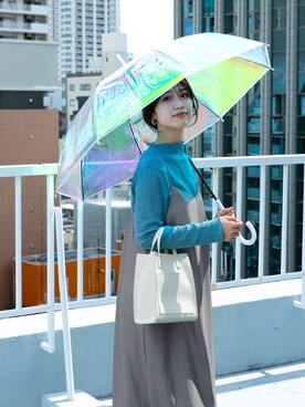 「オーロラ傘」｜ameme URBAN RESEARCHさん（レディース・161cm）の秋コーディネート
