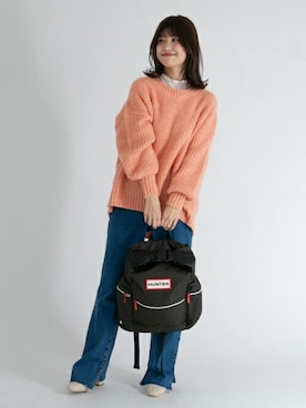 「HUNTER（ハンター）のアイテム」を使った、ameme URBAN RESEARCHさん（レディース・161cm）の冬コーディネート