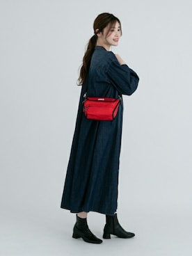 「HUNTER（ハンター）のアイテム（バッグ）」を使った、ameme URBAN RESEARCHさん（レディース・167cm）の冬コーディネート