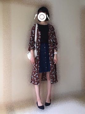 「CURRENT（カレント）のアイテム」を使った、mi-nさん（レディース・175cm）の夏コーディネート