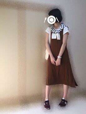 「CURRENT（カレント）のアイテム」を使った、mi-nさん（レディース・175cm）の秋コーディネート