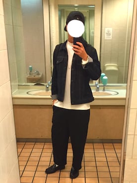 「白靴下」｜「アイテム（ローファー）」を使った、だいさん（メンズ・171cm）の秋コーディネート