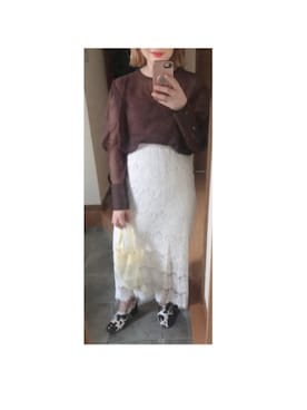 「シースルー」｜「アイテム（ブーティ）」を使った、たかこさん（レディース・158cm）の春コーディネート