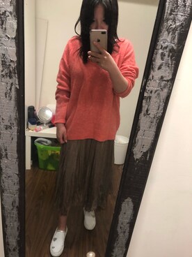 「TNA（ティーエヌエー）のアイテム」を使った、宅女su さん（レディース・163cm）の春コーディネート