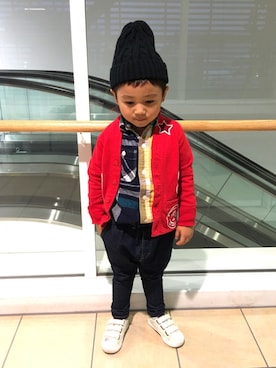 *tM*さん（キッズ・100cm）の秋コーディネート