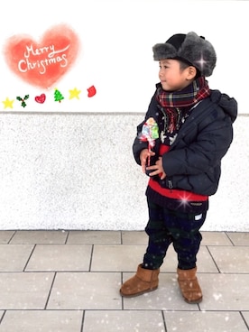 *tM*さん（キッズ・100cm）の冬コーディネート