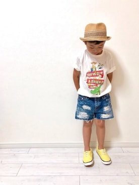 「トイストーリー」｜「アイテム（その他）」を使った、*tM*さん（キッズ・104cm）の夏コーディネート