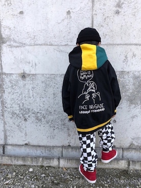 「やっぱりストリートが好き」｜「アイテム（その他）」を使った、*tM*さん（キッズ・120cm）の冬コーディネート