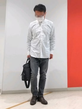 「SHIPS（シップス）のアイテム（ブーツ）」を使った、オニオンリングさん（メンズ・171cm）の秋コーディネート