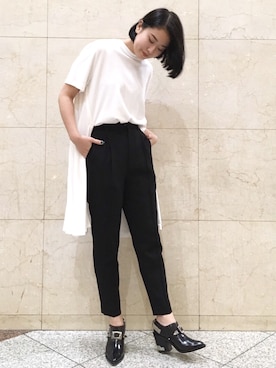 「アイテム（ブーティ）」を使った、ERIKOさん（レディース・167cm）の夏コーディネート