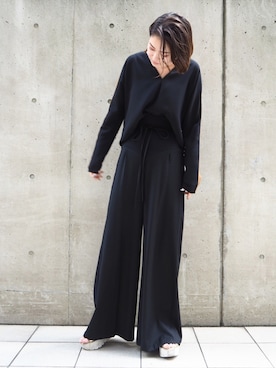 「muller of yoshiokubo（ミュラーオブヨシオクボ）のアイテム（その他パンツ）」を使った、ERIKOさん（レディース・167cm）の夏コーディネート