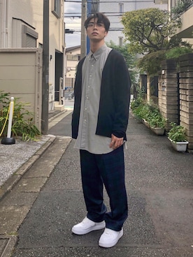 「kensscratchのアイテム（リング）」を使った、あほげさん（メンズ・174cm）の秋コーディネート