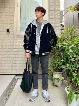 「SMITH（スミス）のアイテム」を使った、あほげさん（メンズ・174cm）の冬コーディネート