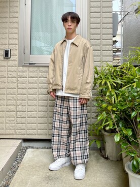 あほげさん（メンズ・174cm）の春コーディネート