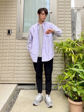 あほげさん（メンズ・174cm）の春コーディネート
