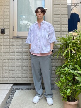 あほげさん(メンズ・174cm)の夏コーディネート