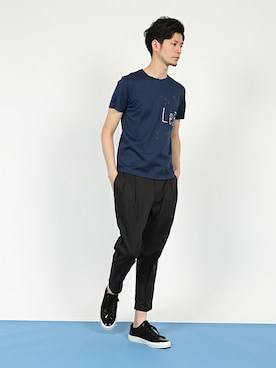 「テーパードパンツ」｜DANNYさん（メンズ・177cm）の夏コーディネート