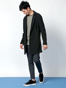「ロングカーディガン」｜DANNYさん（メンズ・177cm）の秋コーディネート