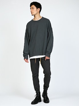 「ジョガーパンツ」｜DANNYさん（メンズ・177cm）の夏コーディネート