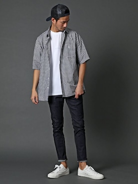 「ワイドシルエット」｜DANNYさん（メンズ・177cm）の夏コーディネート