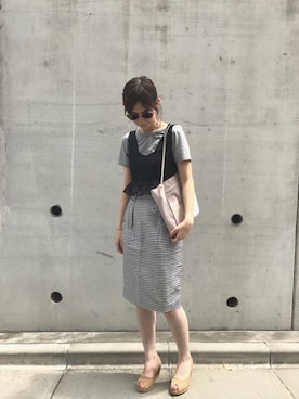 「レイバン」｜ayuさん（レディース・162cm）の夏コーディネート