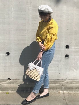 「BEAUTY&YOUTH UNITED ARROWS（ビューティーアンドユースユナイテッドアローズ）のアイテム（パンプス）」を使った、ayuさん（レディース・162cm）の春コーディネート