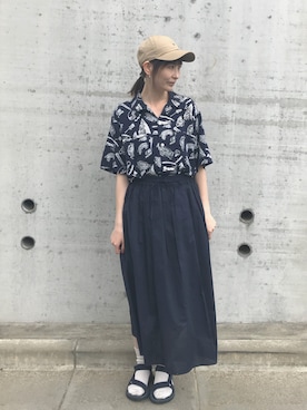 「Teva（テバ）のアイテム（シューズ）」を使った、ayuさん（レディース・162cm）の春コーディネート