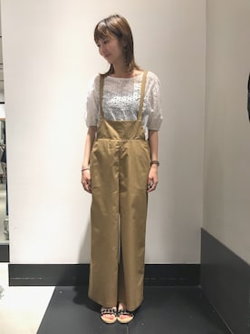 「E hyphen world gallery（イーハイフンワールドギャラリー）のアイテム」を使った、ayuさん（レディース・162cm）の春コーディネート