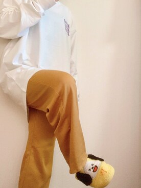 「BT21（ビーティーイシビル）のアイテム」を使った、アとアさん（レディース・151cm）の春コーディネート