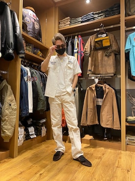 「白コーデ」｜生田智義さん（メンズ・174cm）の春コーディネート