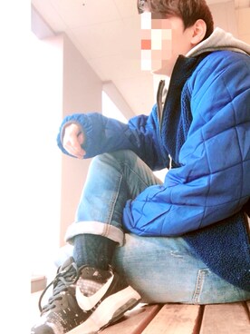 「VANS（バンズ）のアイテム（ブルゾン）」を使った、Hirotoんカツさん（メンズ・170cm）の冬コーディネート