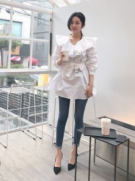 「11am」｜11AMさん（レディース・160cm）の春コーディネート