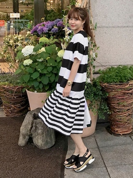 「11AM（-）のアイテム」を使った、11AMさん（レディース・160cm）の夏コーディネート