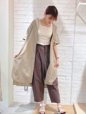 「アイテム（ワンピース/ドレス）」を使った、のりかさん（レディース・171cm・10代）の夏コーディネート