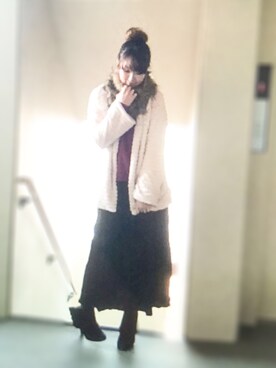 「minirdees（ミニルディーズ）のアイテム」を使った、ryocoさん（レディース・163cm）の秋コーディネート
