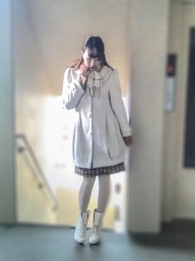 「axes femme（アクシーズファム）のアイテム（ダウンジャケット/コート）」を使った、kotiさん（レディース・163cm）の秋コーディネート