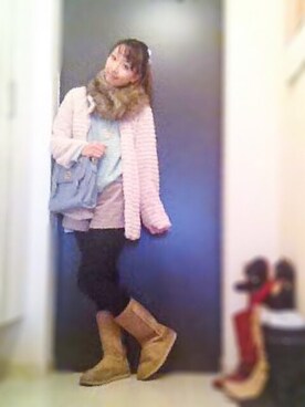 「minirdees（ミニルディーズ）のアイテム」を使った、ryocoさん（レディース・163cm）の秋コーディネート