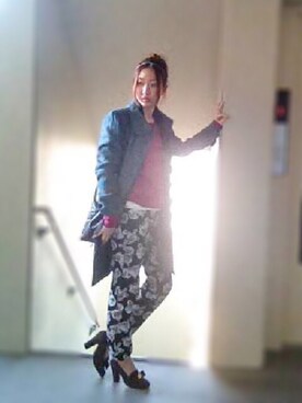 「axes femme（アクシーズファム）のアイテム（ダウンジャケット/コート）」を使った、kotiさん（レディース・163cm）の秋コーディネート