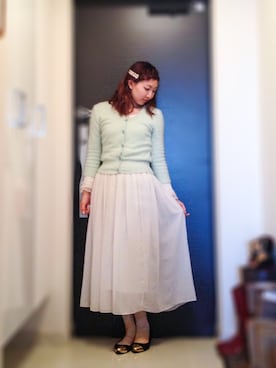 「アイテム（バレッタ/ヘアクリップ）」を使った、ryocoさん（レディース・163cm）の秋コーディネート