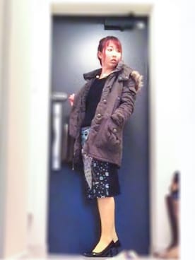 「CECIL McBEE（セシルマクビー）のアイテム（モッズコート）」を使った、kotiさん（レディース・163cm）の春コーディネート