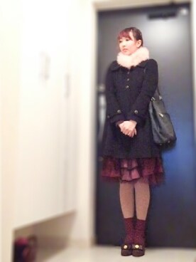 「axes femme（アクシーズファム）のアイテム（ダウンジャケット/コート）」を使った、kotiさん（レディース・163cm）の春コーディネート