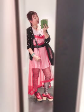 「no brand（ノーブランド）のアイテム（トートバッグ）」を使った、ryocoさん（レディース・163cm）の春コーディネート