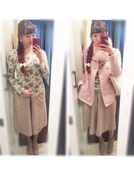 「アイテム（マフラー）」を使った、ryocoさん（レディース・163cm）の夏コーディネート