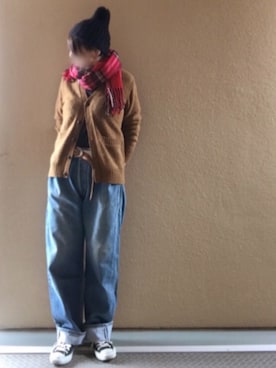 「だぼだぼ」｜「アイテム（その他）」を使った、すがちゃんさん（レディース・165cm）の秋コーディネート