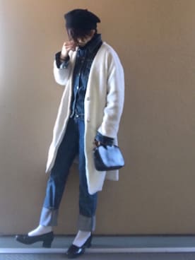 「tricot COMME des GARCONS（トリココムデギャルソン）のアイテム（シューズ）」を使った、すがちゃんさん（レディース・165cm）の冬コーディネート