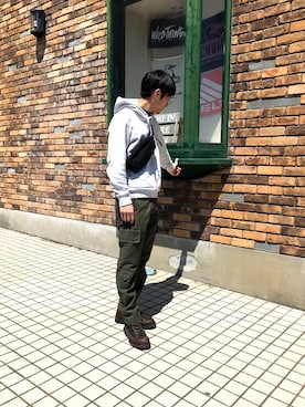 「Gregory」｜「アイテム（ブーツ）」を使った、RYOさん（メンズ・169cm）の春コーディネート