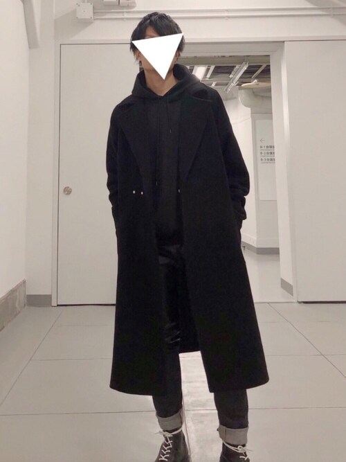 ヒロユキ使用「Lui's（メルトンオーバーコート/ビッグシルエット）」的時尚穿搭